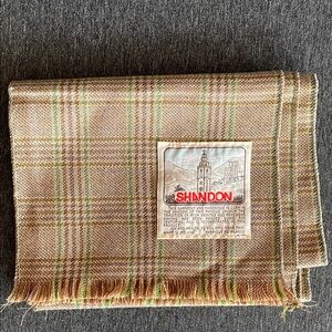 SHANDON suit scarf vintage never used wool light wave